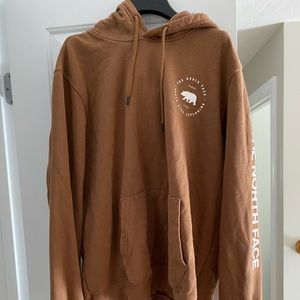 The North Face light brown sweatshirt